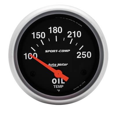 Oil temperature, 67mm, 100-250 °F, electric