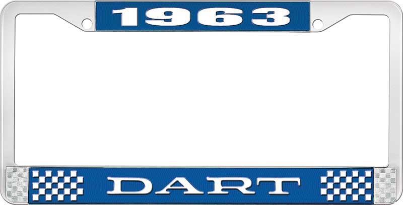 1963 DART LICENSE PLATE FRAME - BLUE