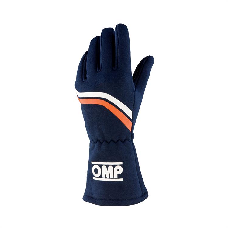 DIJON GLOVES FIA 8856-2018 my2025 NAVY BLUE / FLUO ORANGE SZ. L