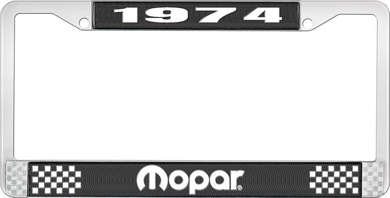 1974 MOPAR LICENSE PLATE FRAME - BLACK