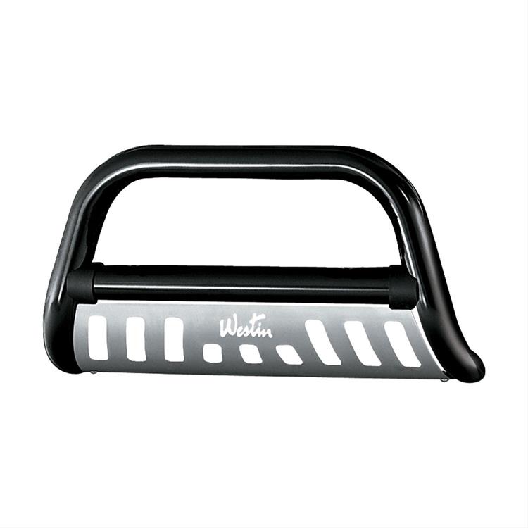 Grille Guard, Ultimate Bull Bar, One-piece Style, Steel, Black Powdercoated, Chevy, GMC