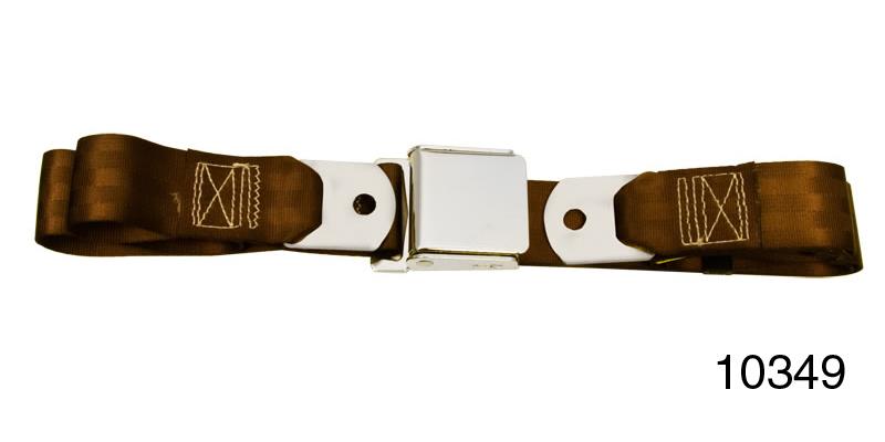 Seat belt, one personset, rear, dark brown