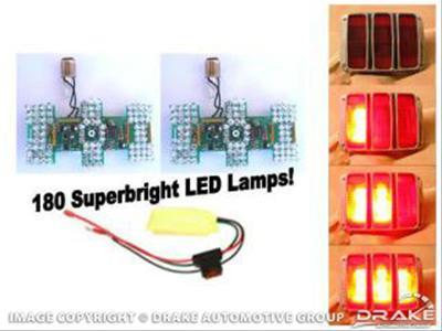 1964-66 Mustang LED Sequential Tail Light Kit (Easy Install)