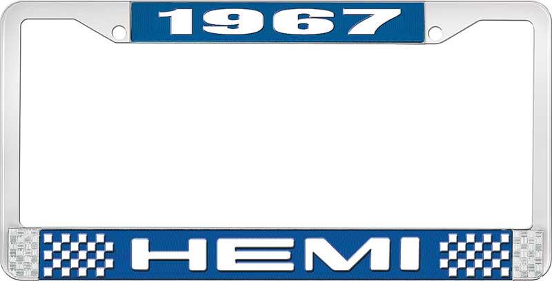 nummerplåtshållare, 1967 HEMI - blå