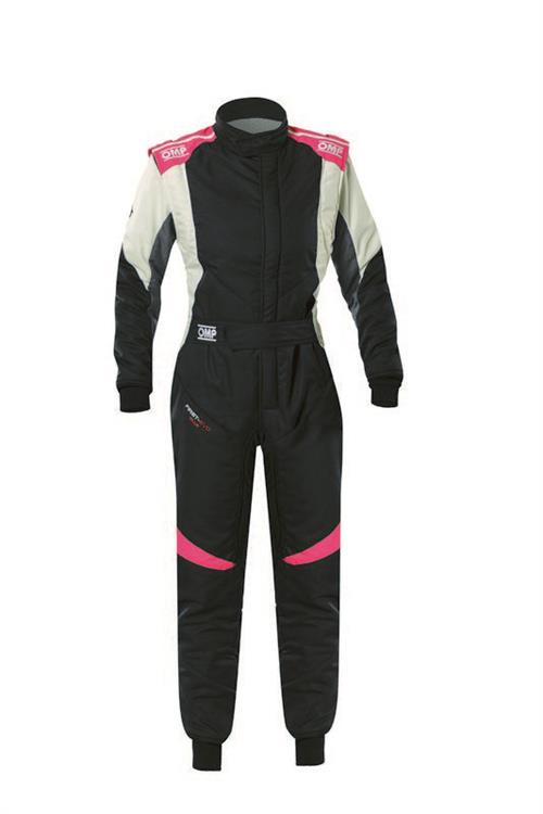 FIRST EVO ELLE OVERALL my2025 FIA 8856-2018 BLACK / FUCHSIA SZ. 48