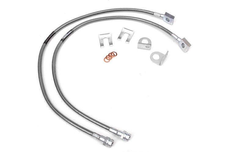 Front Extended Stainless Steel Brake Lines for 4-6-inch Lifts