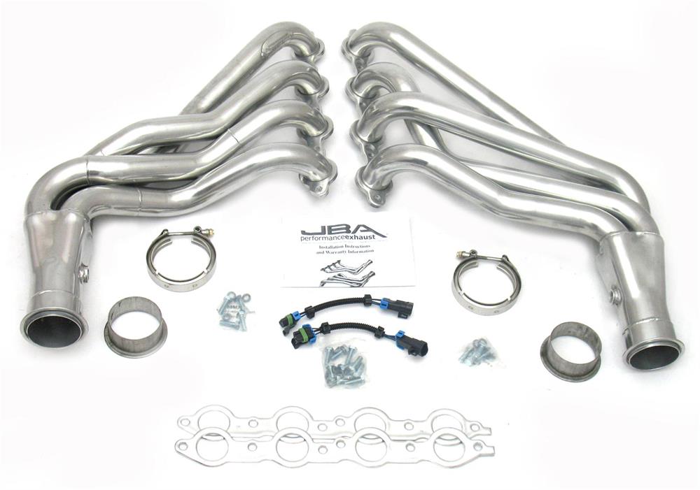 headers, 1 7/8" pipe, 3,0" collector, Silver 