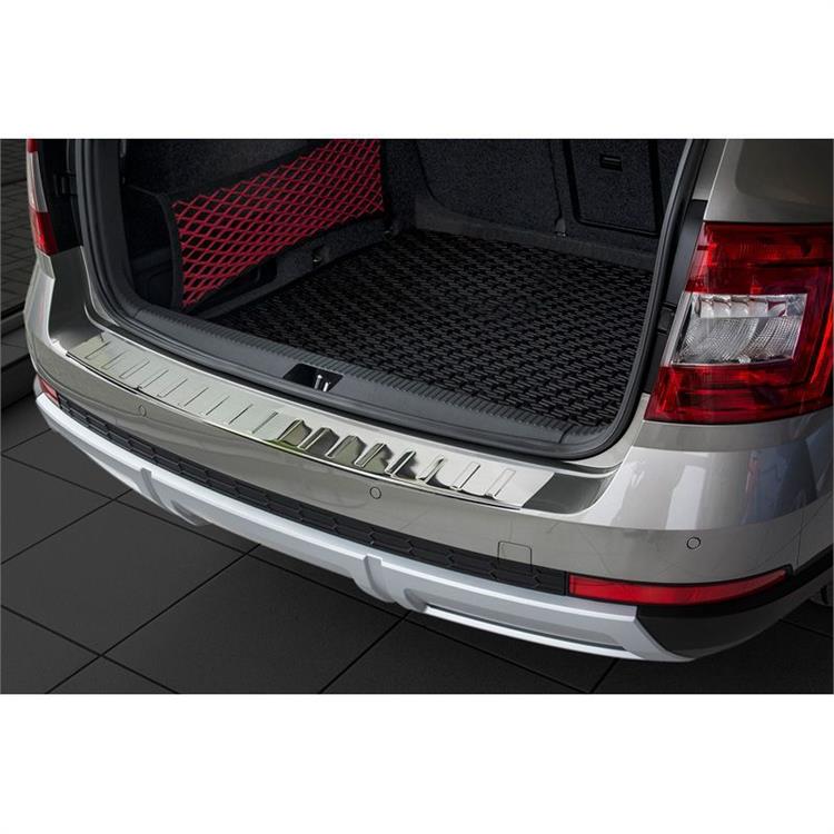 RVS Achterbumperprotector passend voor Skoda Octavia III Scout 2014-2020 'Ribs'