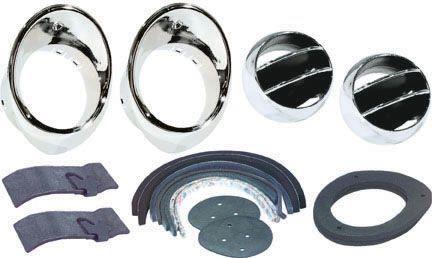 1967-68 F-BODY ASTRO VENTILATION VENT KIT WITH CHROME BEZELS