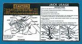 Jack Instruction Decal,76-77
