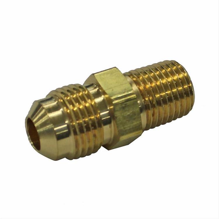 adapter 45 degree an6 mae to 1/4" NPT male, brass