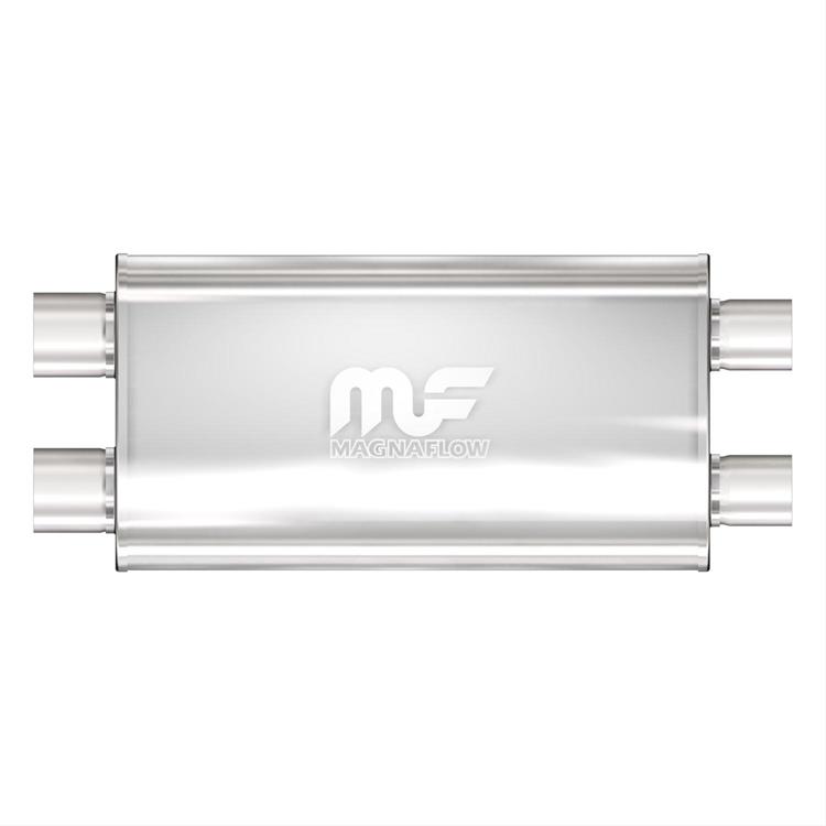 Muffler Aluminised Steel 22" Kropp, 2-1/2" D, 3" D