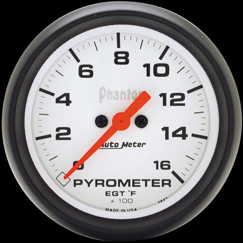 Exhaust Temperature Gauge 67mm 0-1600°f Phantom