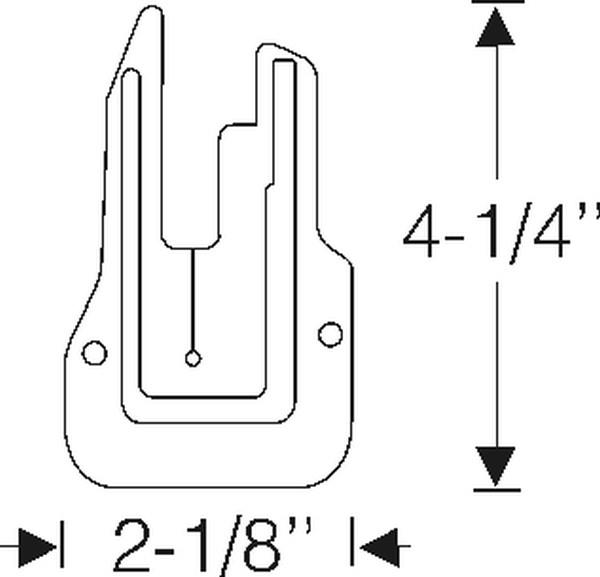 U Jamb lock pillar filler