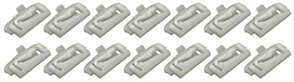 Window Molding Clips, Front Windshield Reveal Molding Position, Chevy, Set of 14