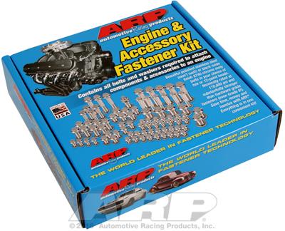 Engine Accessory Bolts, Hex Head, Stainless, Polished, Chevy, LS Small Block, Carburetor Fuel Delivery