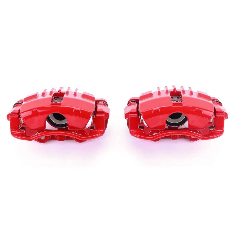 Brake Calipers, Performance, Stock Series, Aluminum, Red, 1-piston, Rear, Chevy, GMC, Isuzu, Oldsmobile