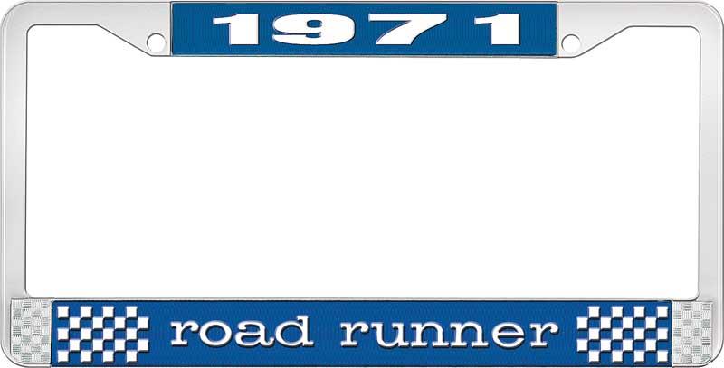 1971 ROAD RUNNER LICENSE PLATE FRAME - BLUE