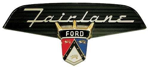 Trunk Lid Emblem/ 56 Fairlane