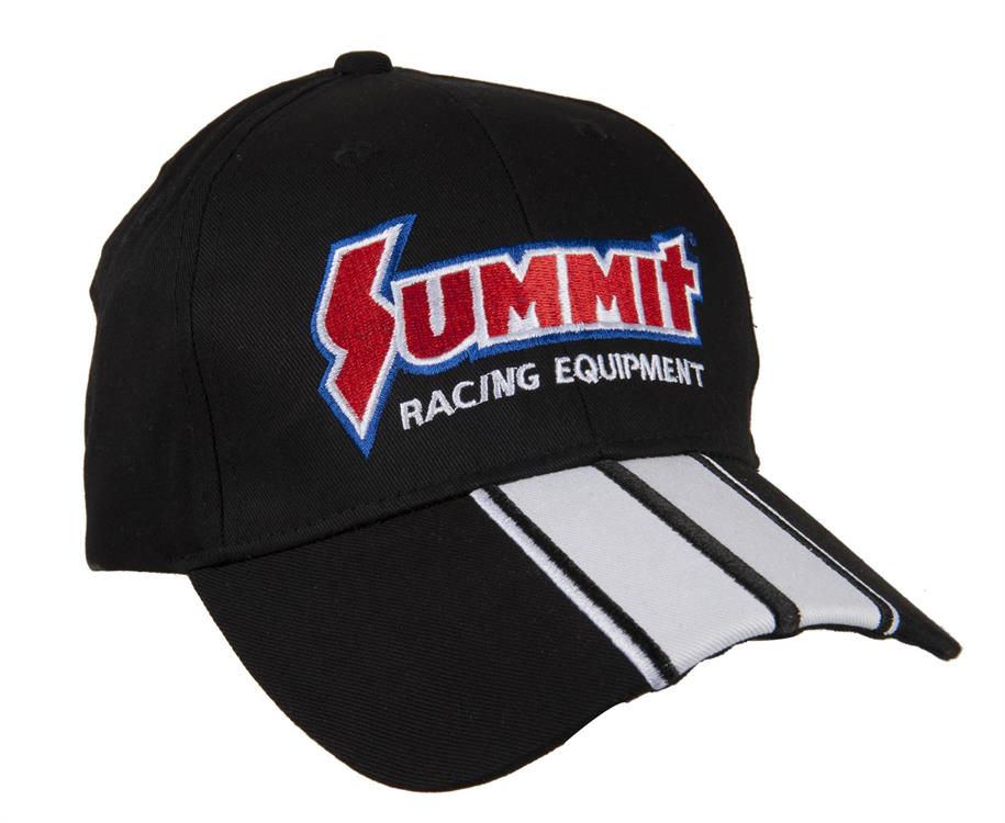 Hat, Ball Cap, Cotton, Black, Summit Racing Equipment®