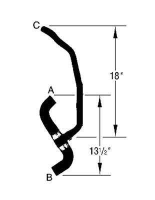 Curved Radiator Hose