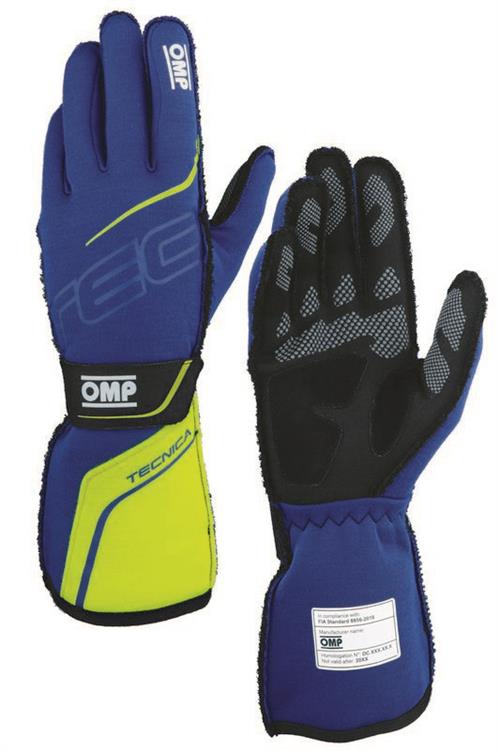 TECNICA GLOVES FIA 8856-2018 BLUE / YELLOW SZ. S