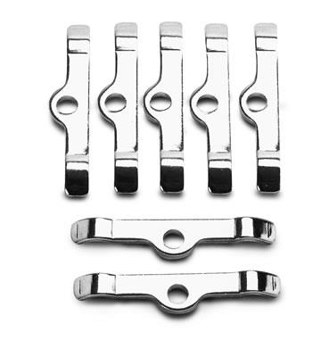 Valve Cover Hold-Down Tabs, Steel, Chrome