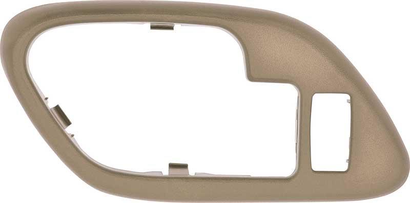 dörrhandtag inre 1995-02 GM C/K PICKUP TRUCK / SPORT UTILITY INNER DOOR HANDLE BEZEL W/ LOCK HOLE - BEIGE; LH