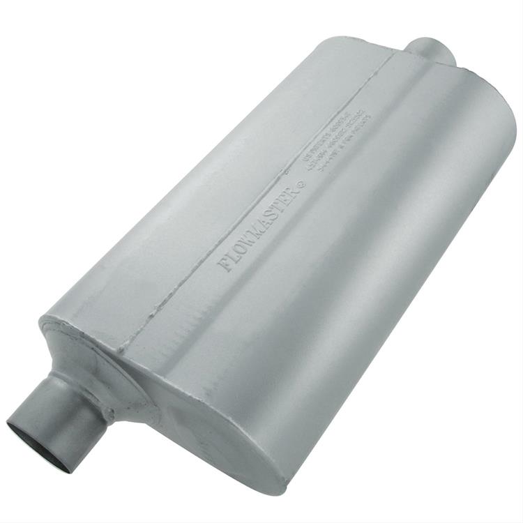 muffler, 2,5" in / 2,5" out, oval