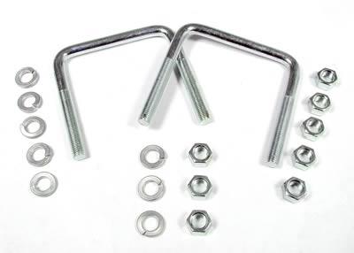 U-Bolts with Nuts/Washers, Replacement, 3/8", 3 1/2"