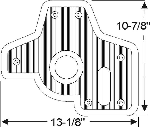 Floorplate, gearshift/handbrak