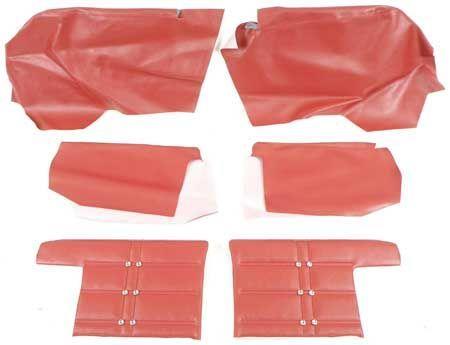 1963 IMPALA SS & STANDARD CONVERTIBLE RED PRE-ASSEMBLED REAR SIDE PANELS