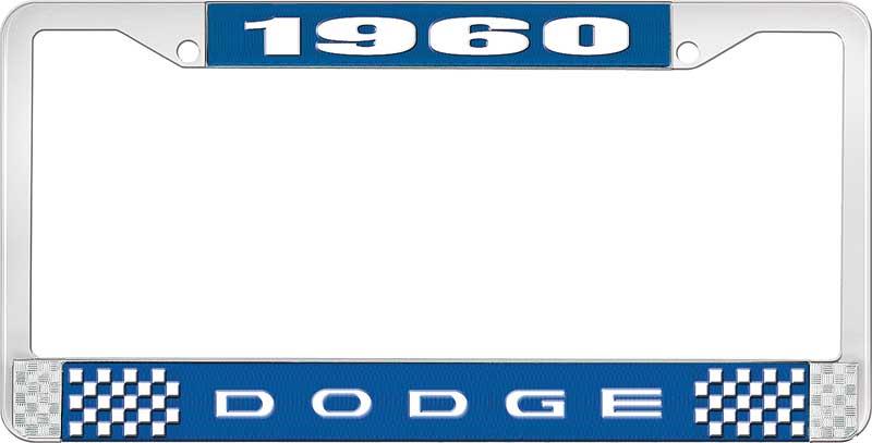 1960 DODGE LICENSE PLATE FRAME - BLUE