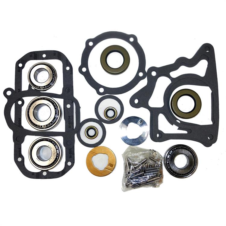 Transfer Case Rebuild Kit, Bearing and Seal Kit, Dana 20 with Cast Iron Case, 30mm I.D. Front Output Bearing, Chevy, Jeep, Dana 20