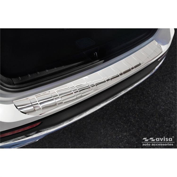 Chrome Stainless Steel Rear bumper protector suitable forMercedes GLB (X247) 2019- 'Ribs'