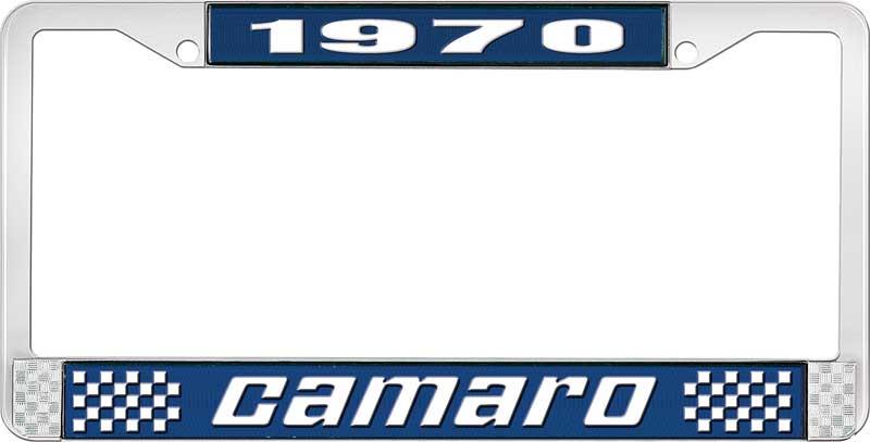 1970 CAMARO LICENSE PLATE FRAME STYLE 2 BLUE