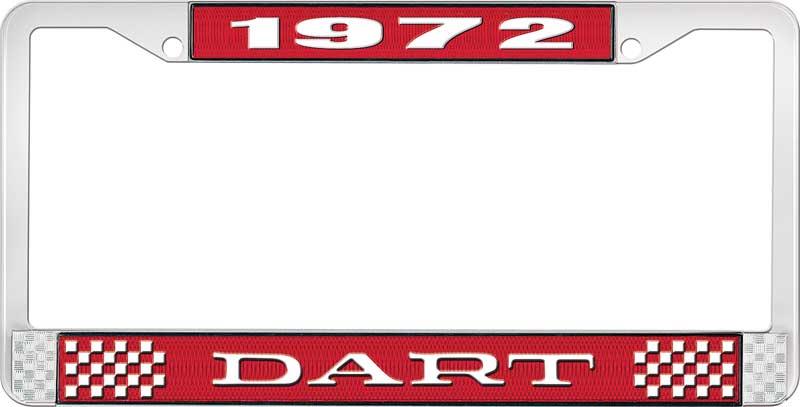 nummerplåtshållare 1972 dart - röd