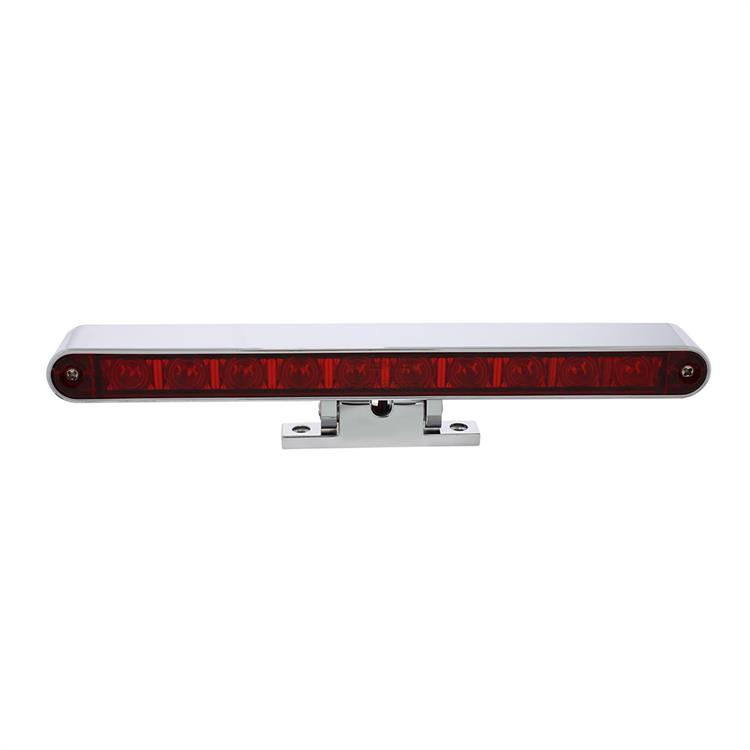 Taillight Bar, Third Brake Light, LED, Red, Adjustable Pedal Mount, Split Turn Signal