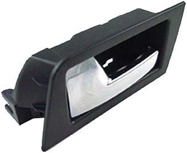 interior door handle - rear left - black+chrome