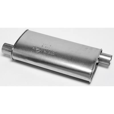 Muffler, Super Turbo, 2,5" In/2,5" out