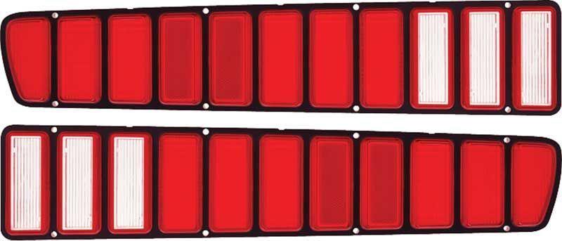1973-74 CHARGER TAIL LAMP LENSES WITHOUT SILVER