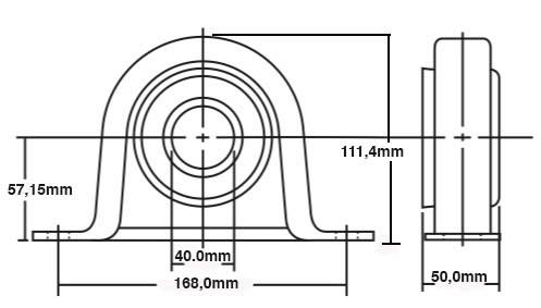 Driveshaft Support Bearing, Carrier