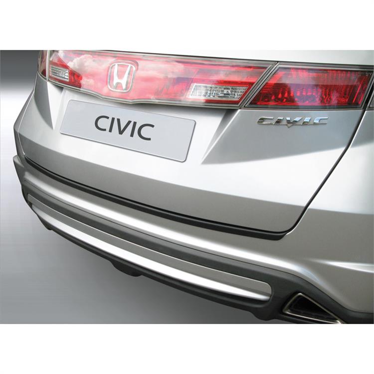 ABS Achterbumper beschermlijst passend voor Honda Civic 2006-2011 Zwart