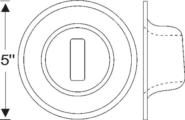 Front bumper grommet