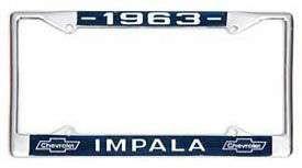 License Plate Frame,Impala,63