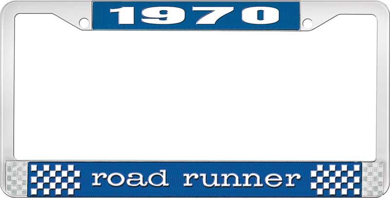 nummerplåtshållare 1970 road runner - blå