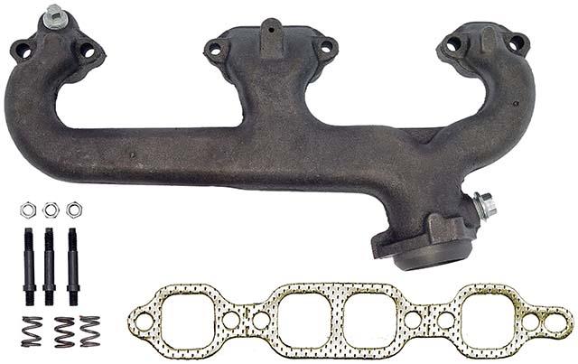Exhaust Manifold Kit, Cast Iron, Gaskets, Hardware, Chevy, GMC, 5.7L, Driver Side, Each