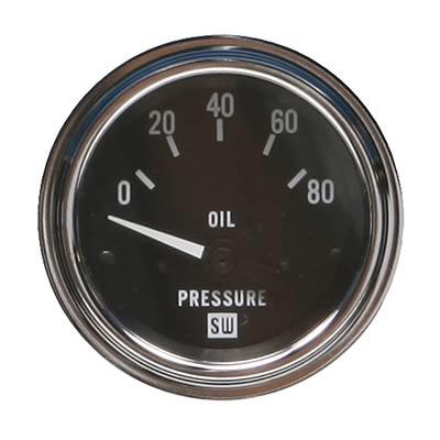 Oil pressure, 52.4mm, 0-80 psi, electric