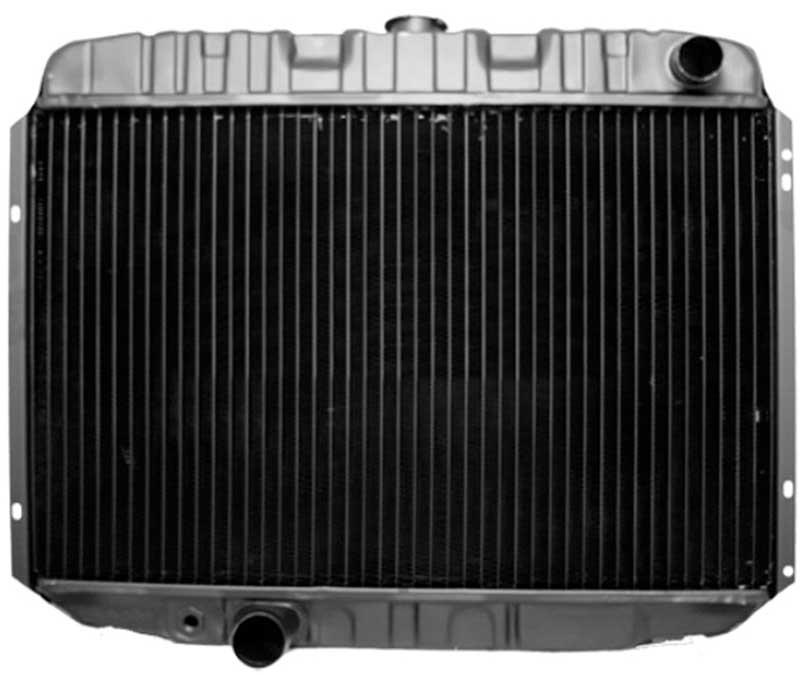 kylare 1968-70 Mustang V8/390-428 With Auto Trans 3 Row Copper/Brass Radiator