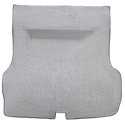 1955-57 Chevrolet Bel Air	 2DR/4DR Hardtop/Sedan	 Molded Trunk Carpet w/o Spare Tire Cutout	 Mass Backing	 Loop	 Silver